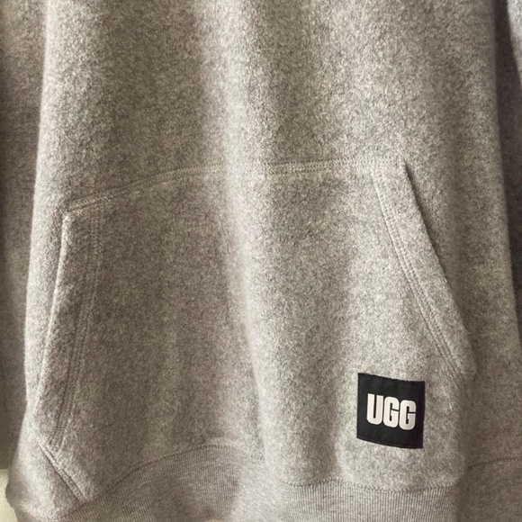 UGG Terrance Hoodie FL in Grey Heather Men Sz M / Women Sz M NEW - Picture 3 of 6